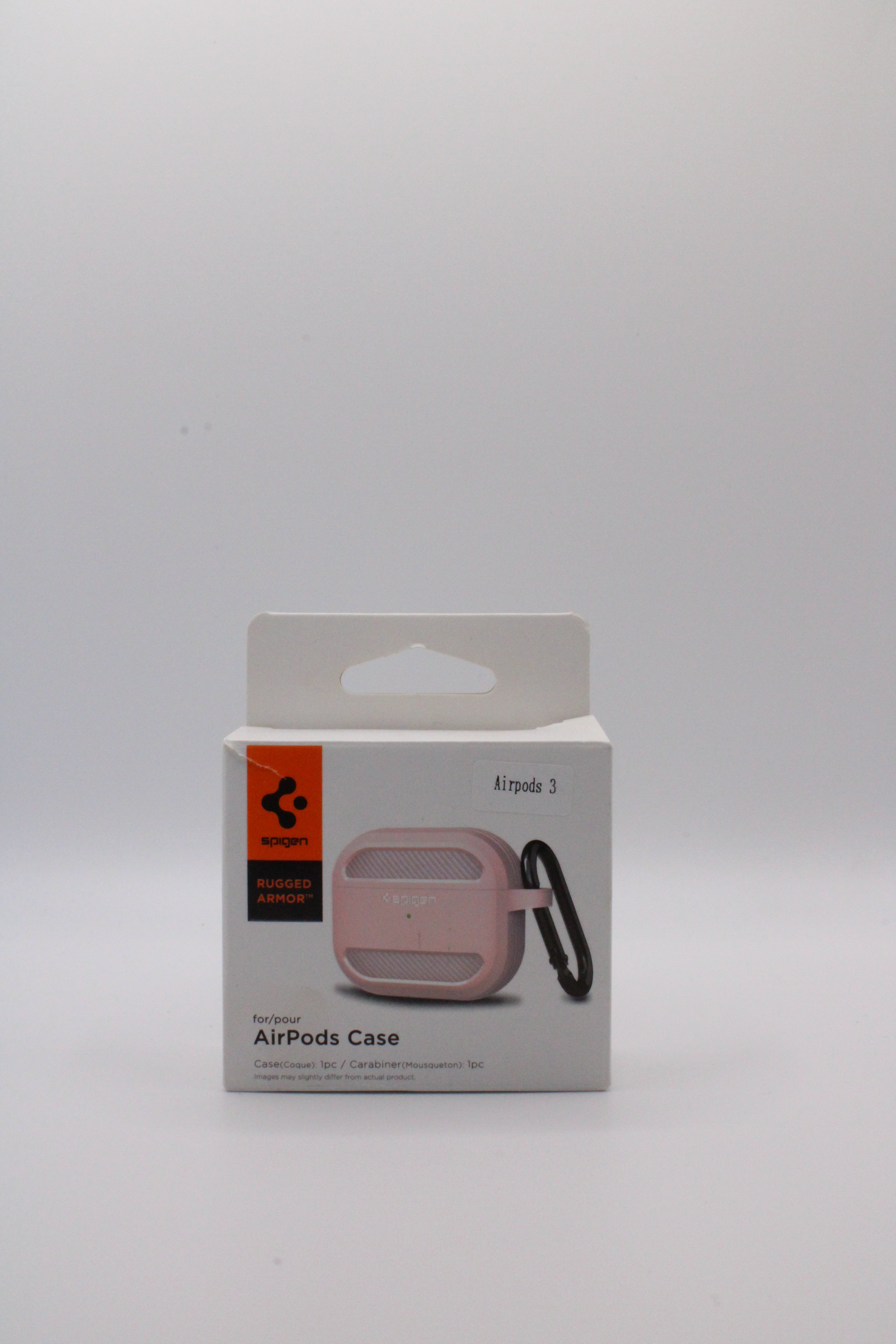 Robustes TPU-Case für AirPods 3 in Rosa – Stoßfest, rutschfest & mit Karabiner für unterwegs.