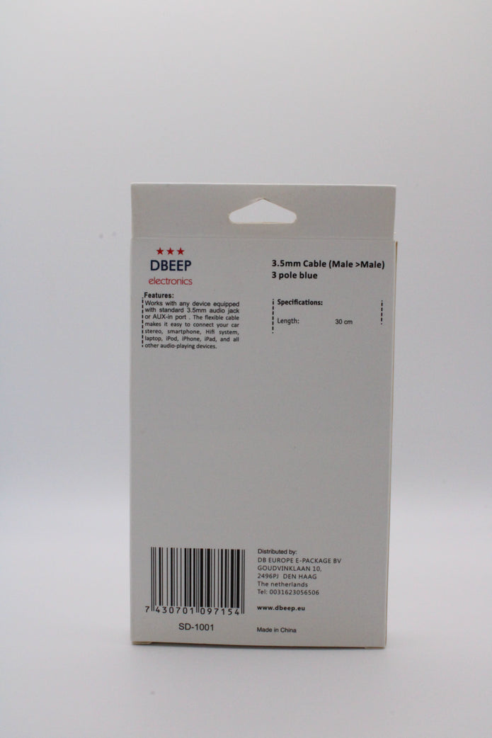 DBEEP 3,5‑mm Klinkenkabel, 30 cm