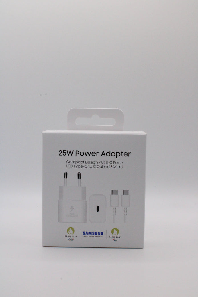 Samsung 25 W Netzteil mit USB‑C auf USB‑C Kabel