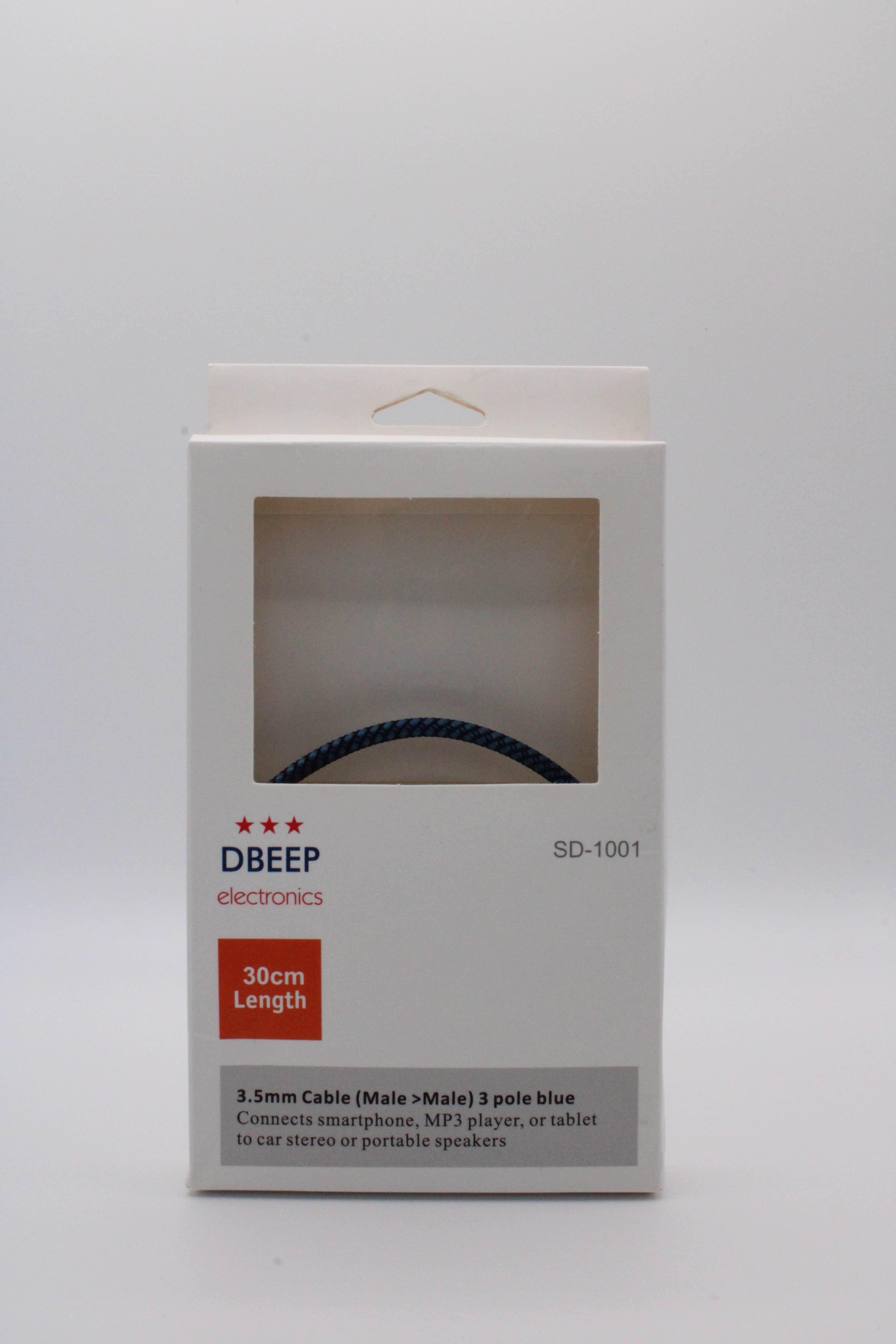 DBEEP Electronics 3,5 mm Klinkenkabel für stabile und klare Audioverbindungen zwischen Geräten mit 3,5-mm-AUX-Eingang.
