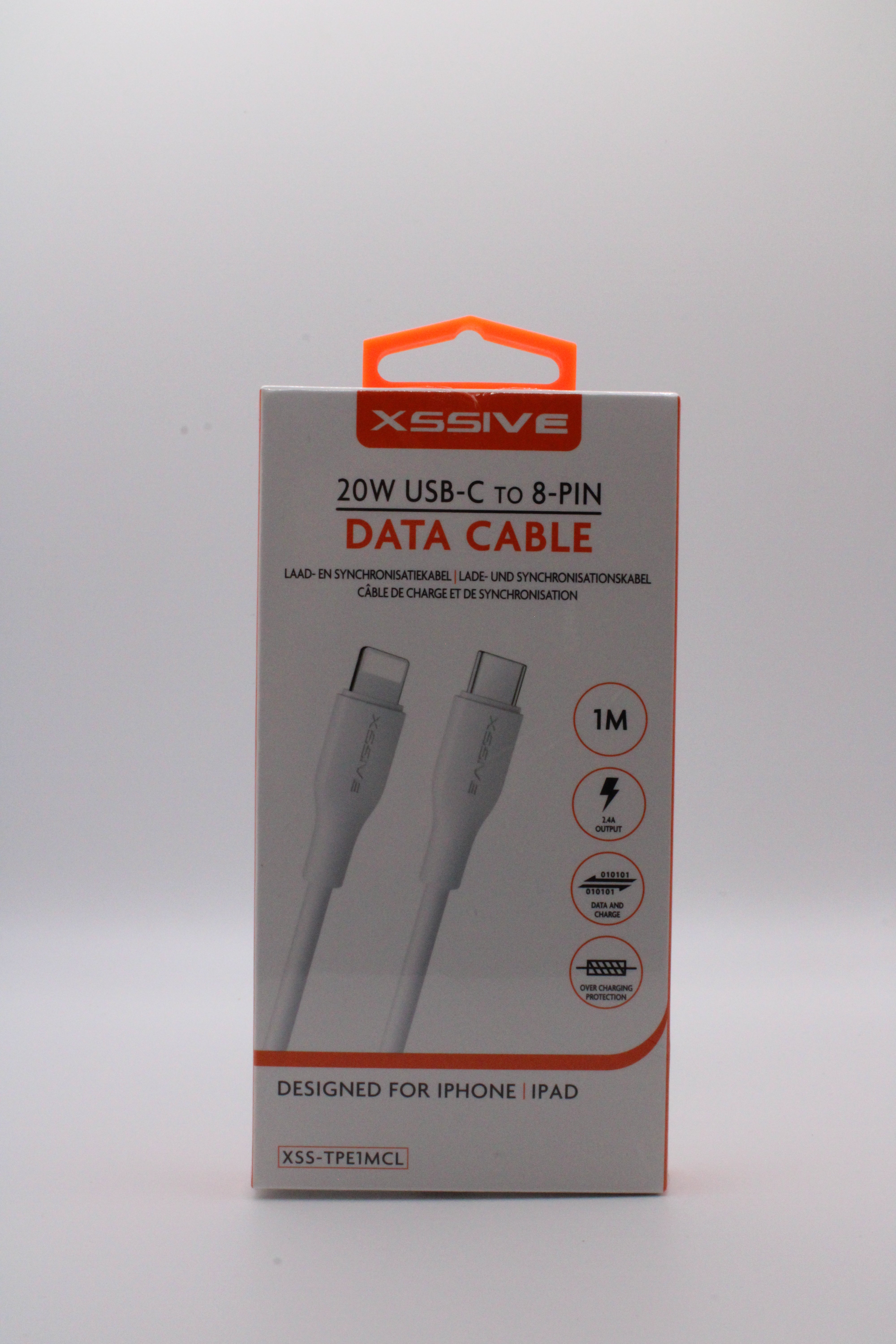 USB-C auf Lightning Kabel mit 20W Power Delivery für schnelles Laden & Datensynchronisation mit iPhones & iPads.
