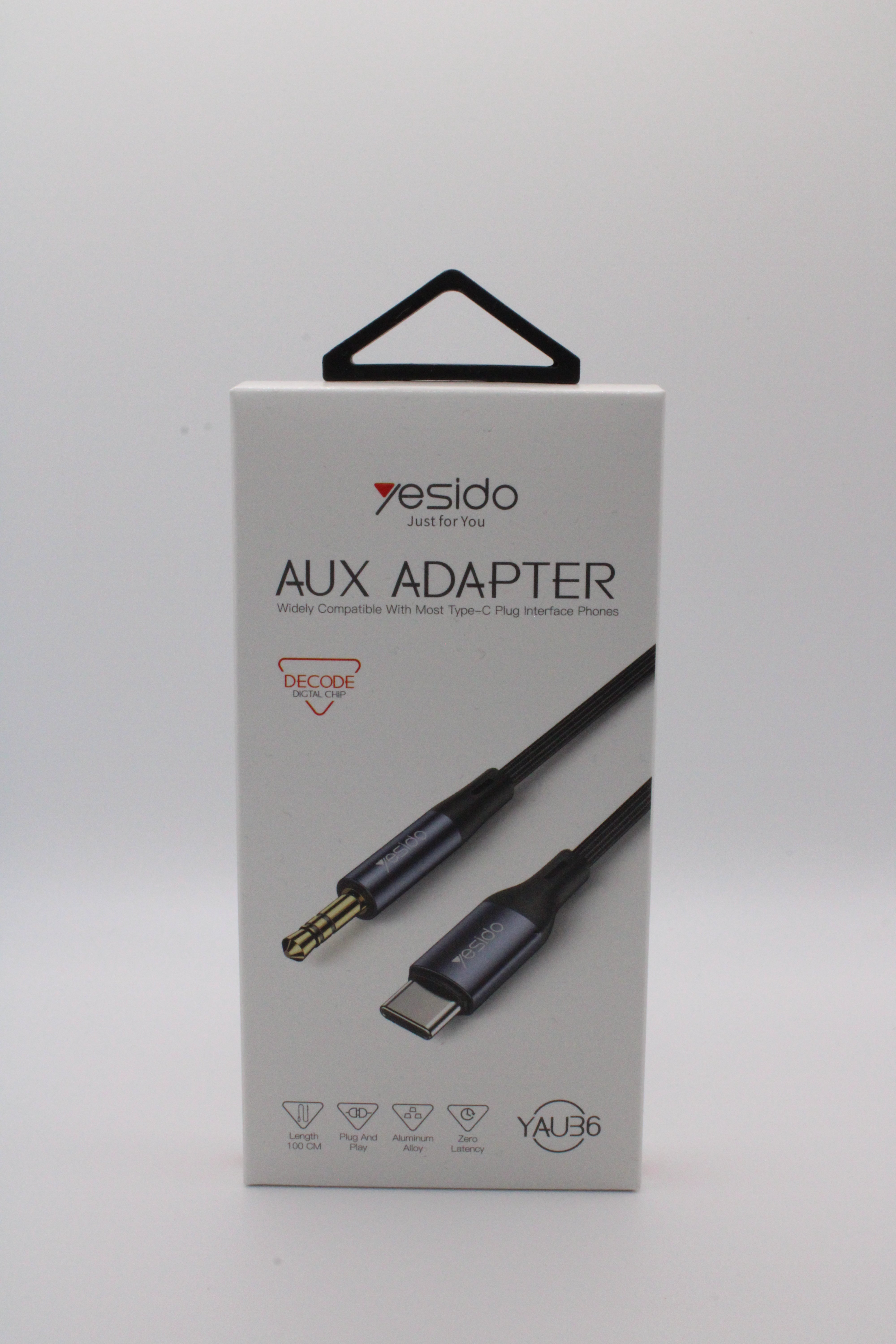 Yesido AUX Adapter (YAU36) – USB-C auf 3,5 mm Klinkenadapter für die Audioverbindung von USB-C Geräten mit 3,5-mm-Klinke.