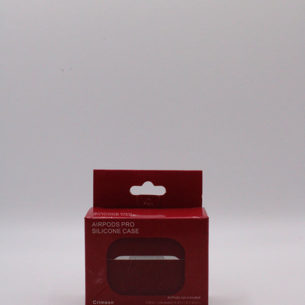 AirPods Pro Silikon Case in Dunkelrot, Schutzhülle für AirPods Pro