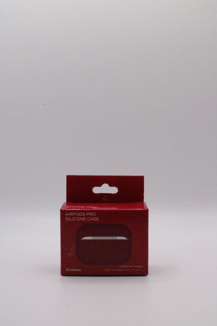 AirPods Pro Silikon Case in Dunkelrot, Schutzhülle für AirPods Pro