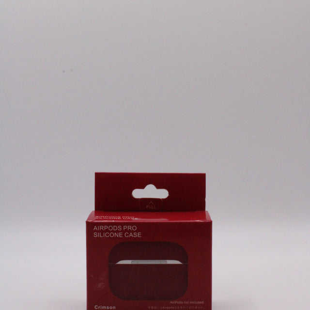 AirPods Pro Silikon Case in Dunkelrot, Schutzhülle für AirPods Pro