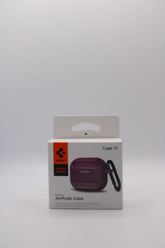 Spigen Rugged Armor Hülle für AirPods in violett